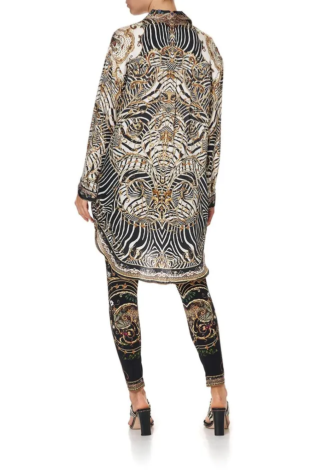 Camilla Tops Women Shirt Tunic With Pockets Night Waiting For Day