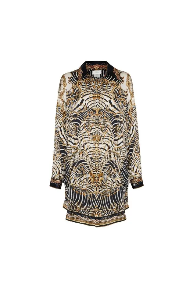 Camilla Tops Women Shirt Tunic With Pockets Night Waiting For Day