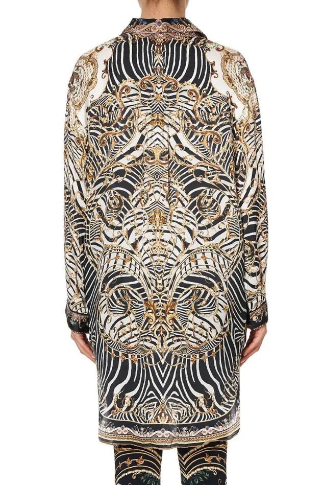 Camilla Tops Women Shirt Tunic With Pockets Night Waiting For Day