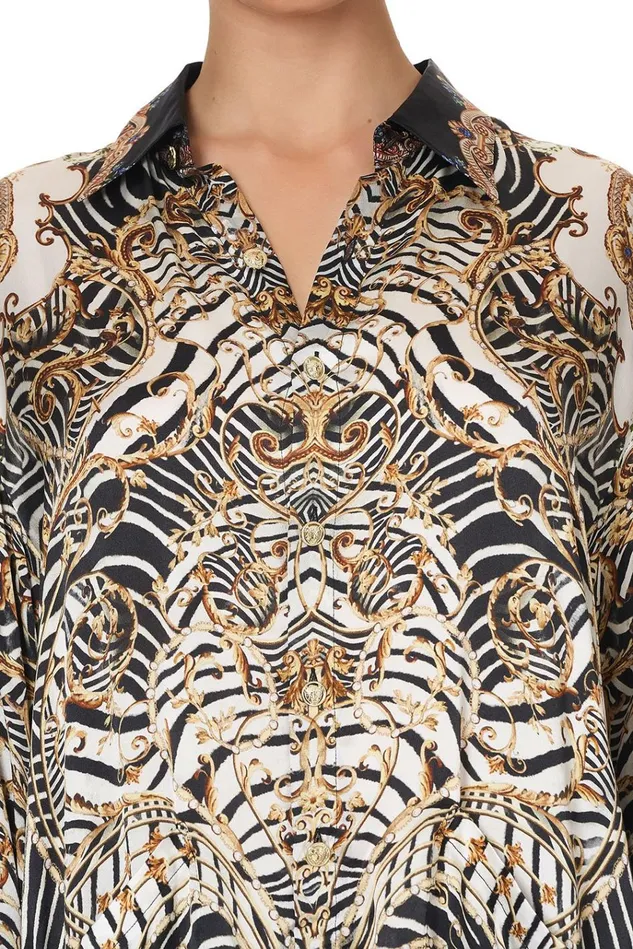 Camilla Tops Women Shirt Tunic With Pockets Night Waiting For Day