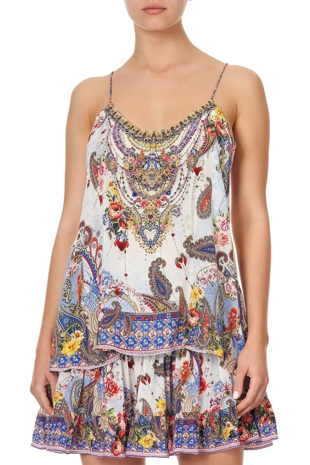 Camilla Tops Women T Back Shoestring Top Frida Freedom