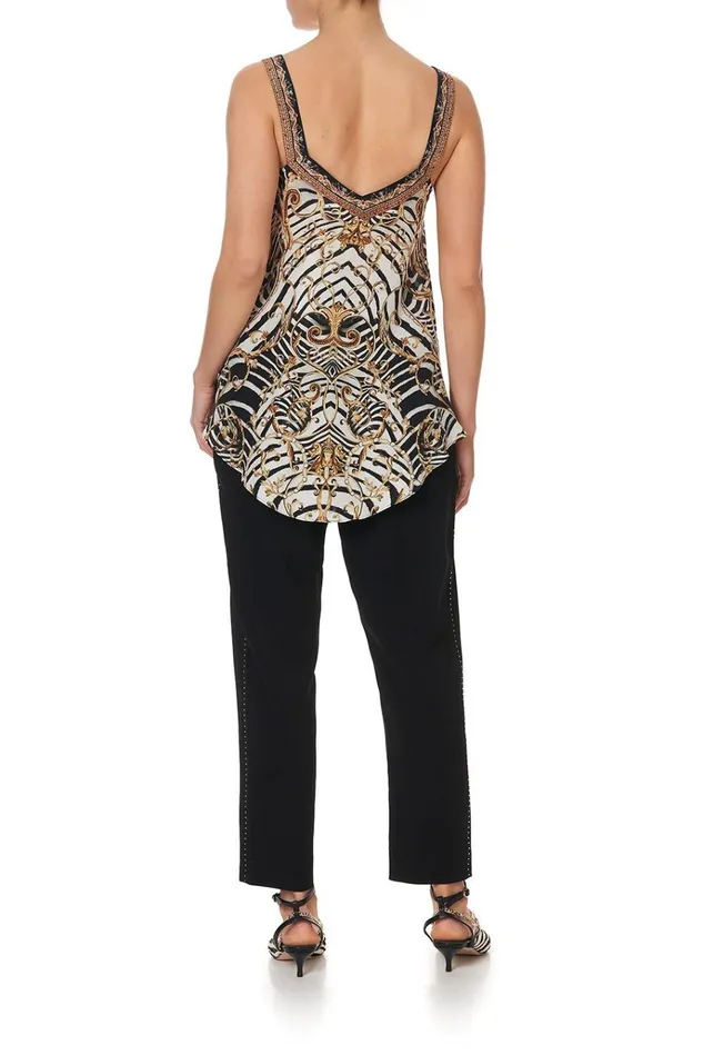 Camilla Tops Women VNeck Strap Top Night Waiting For Day
