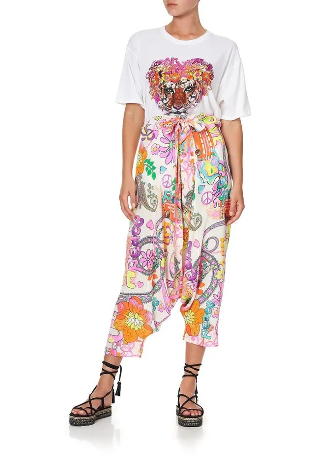 Camilla Trousers and Leggings Women Harem Pants Let The Sun Shine