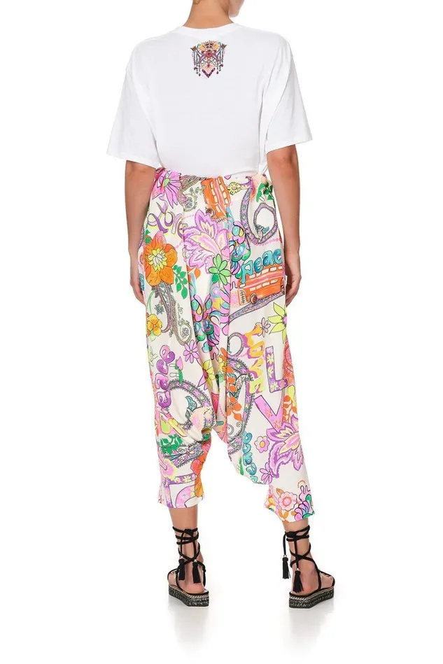 Camilla Trousers and Leggings Women Harem Pants Let The Sun Shine