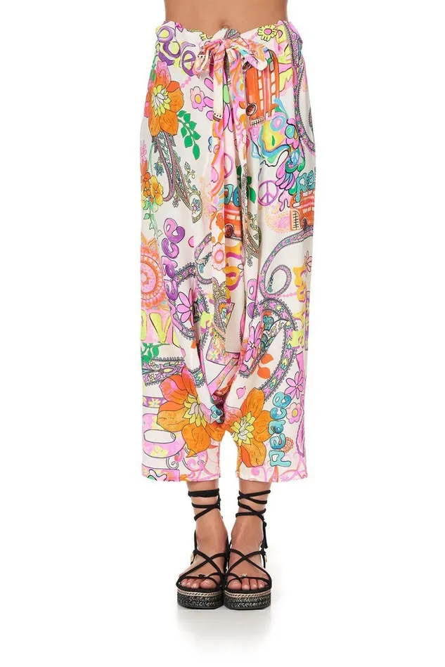 Camilla Trousers and Leggings Women Harem Pants Let The Sun Shine