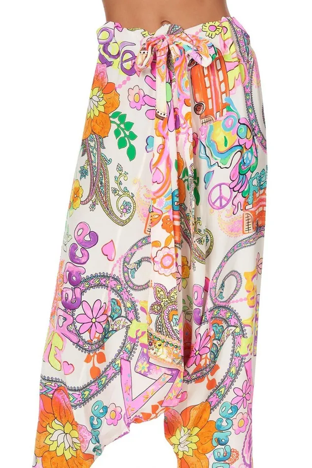 Camilla Trousers and Leggings Women Harem Pants Let The Sun Shine