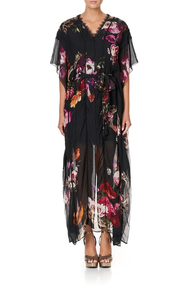Camilla Wedding Guest Dresses Women Button Through VNeck Dress Mirror Mirror