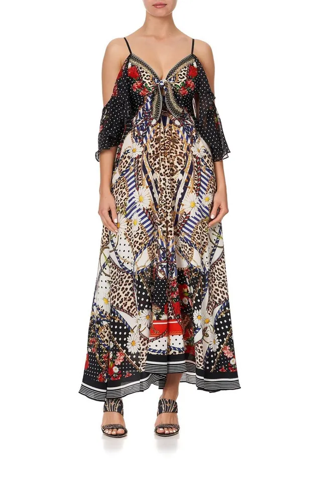 Camilla Wedding Guest Dresses Women Drop Shoulder Long Dress Dear Brigitte