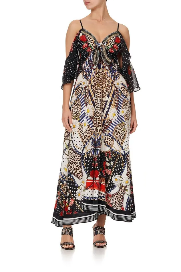 Camilla Wedding Guest Dresses Women Drop Shoulder Long Dress Dear Brigitte