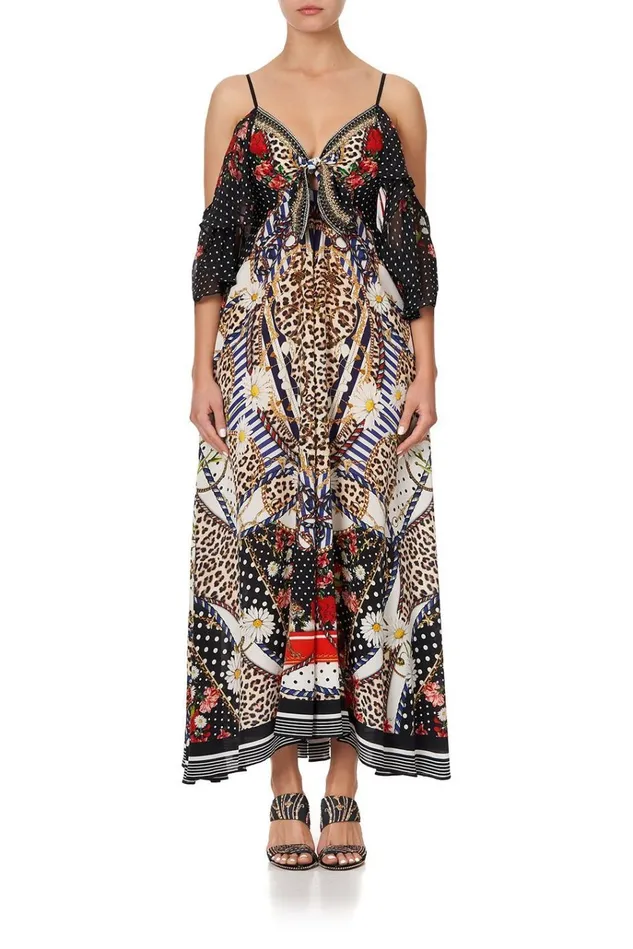 Camilla Wedding Guest Dresses Women Drop Shoulder Long Dress Dear Brigitte