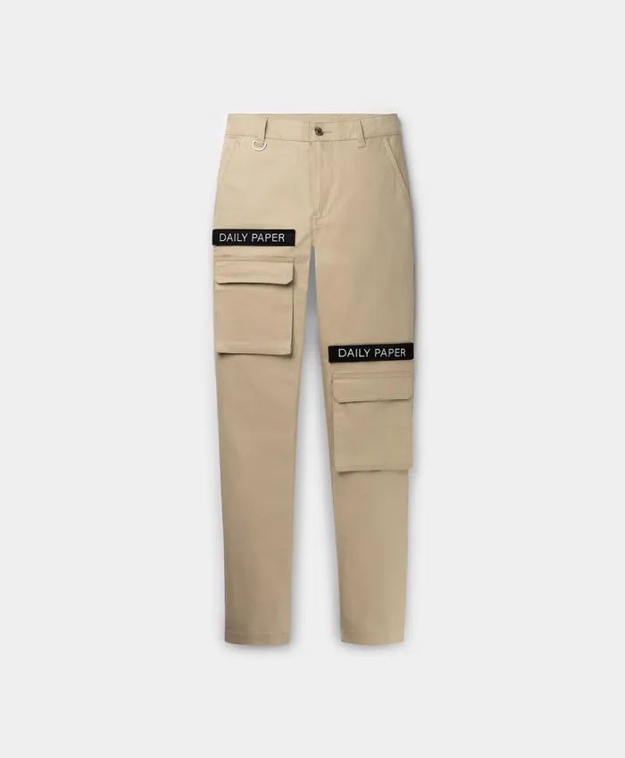 Cargo Pants Beige Beige Women Daily Paper Trousers
