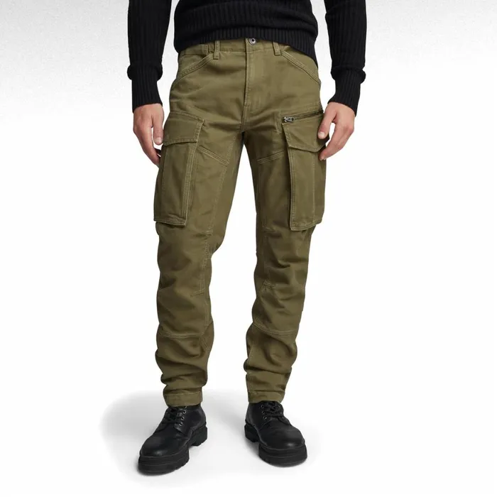 Cargos and Chinos Men GStar RAW Rovic Zip 3D Regular Tapered Pants Dark Olive Cargos and Chinos Men GStar RAW Rovic Zip 3D Regular Tapered Pants Dark Olive