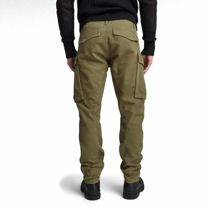 Cargos and Chinos Men GStar RAW Rovic Zip 3D Regular Tapered Pants Dark Olive