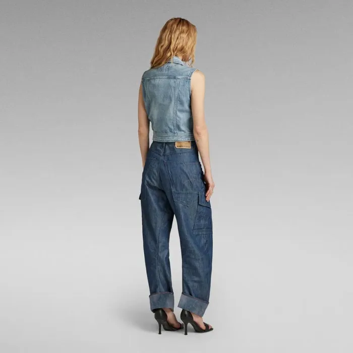 Cargos and Chinos Women GStar RAW Cargo 3D Boyfriend Pants Raw Denim