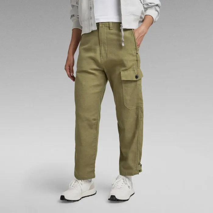 Cargos and Chinos Women GStar RAW Cargo Relaxed Pants Smoke Olive