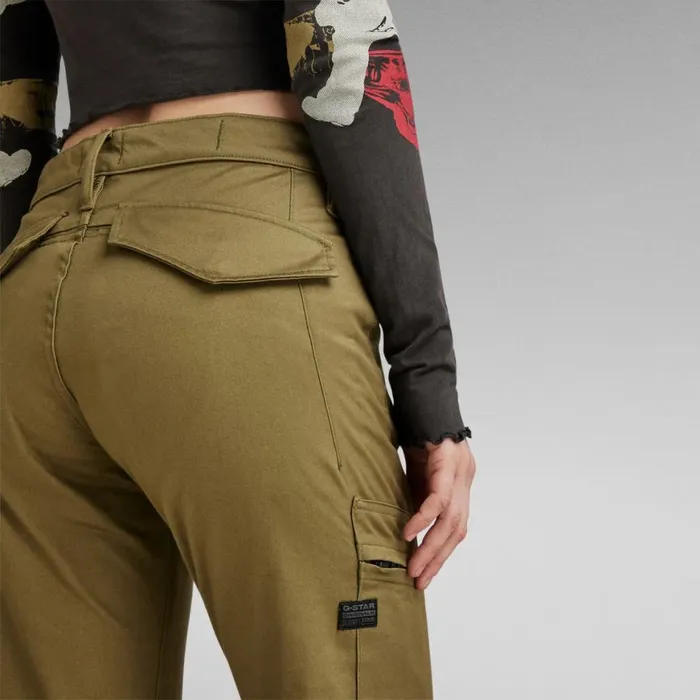 Cargos and Chinos Women GStar RAW Slim Cargo Pants Dark Olive