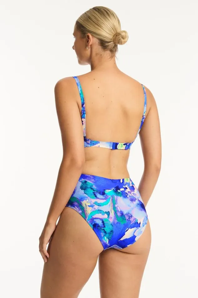Cascade Twist Front DDE Bra Cascade Cobalt Women Sea Level Tops