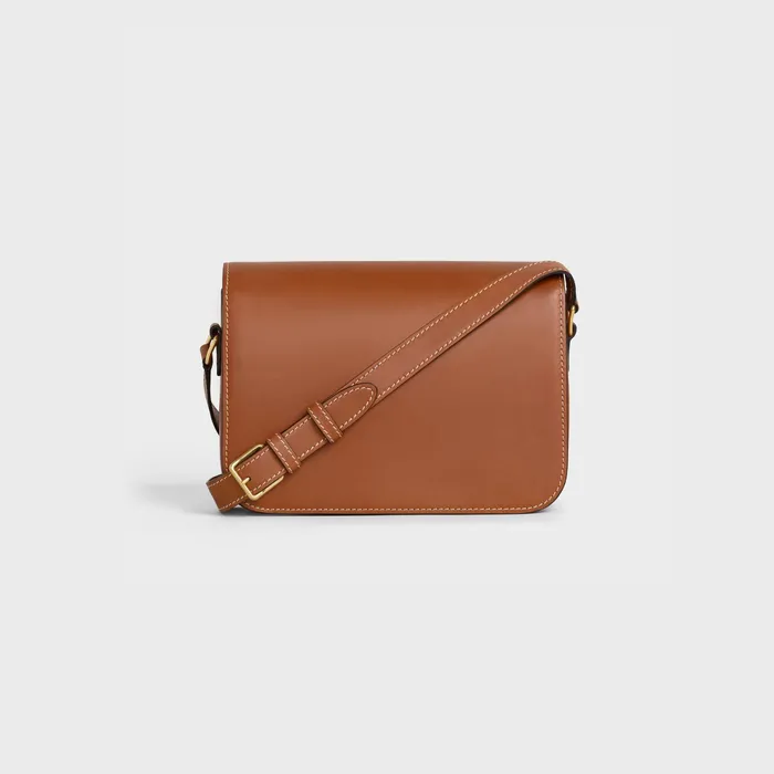 Classique Triomphe Bag In Natural Calfskin Tan Women CELINE TRIOMPHE