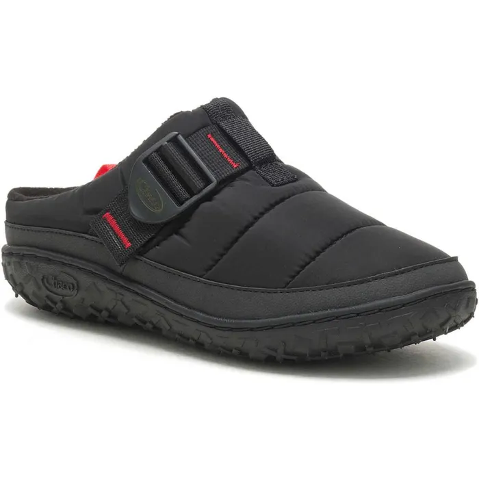 Clogs and SlipOns Women Chaco Ramble Puff Clog Black Clogs and SlipOns Women Chaco Ramble Puff Clog Black