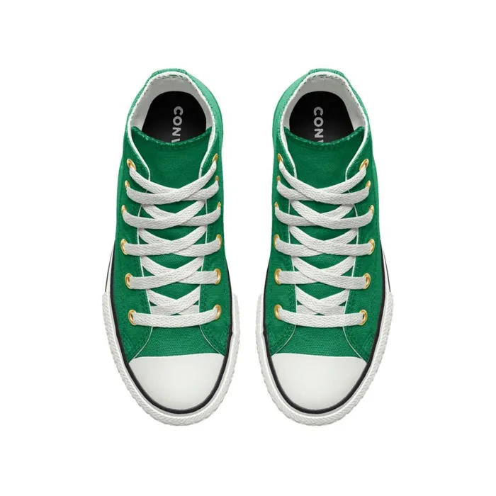 Converse High Top Custom Chuck Taylor All Star EVA Lift Platform By You Amazon Green 8211 KidsWomen