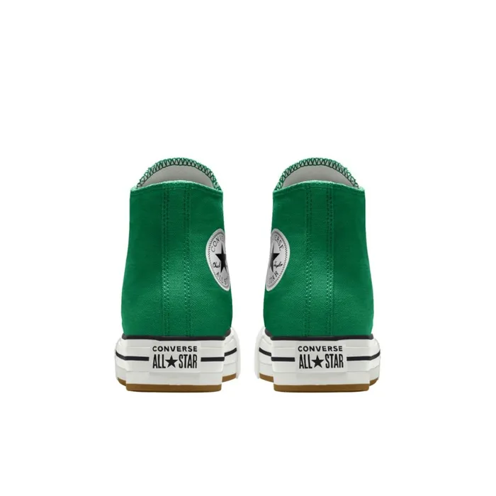 Converse High Top Custom Chuck Taylor All Star EVA Lift Platform By You Amazon Green 8211 KidsWomen