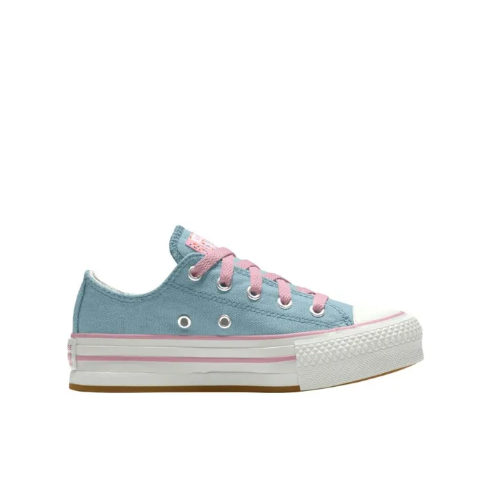 Converse Low Top Custom Chuck Taylor All Star EVA Lift Platform By You True Sky 8211 KidsWomen Converse Low Top Custom Chuck Taylor All Star EVA Lift Platform By You True Sky 8211 KidsWomen