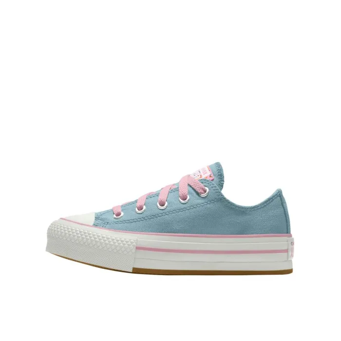 Converse Low Top Custom Chuck Taylor All Star EVA Lift Platform By You True Sky 8211 KidsWomen