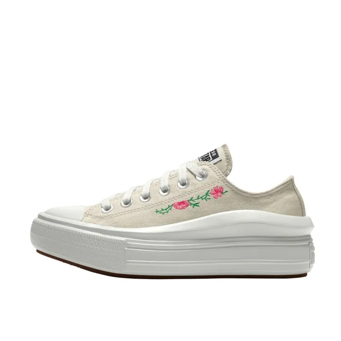 Converse Low Top Custom Chuck Taylor All Star Move Platform By You Egret 8211 Women