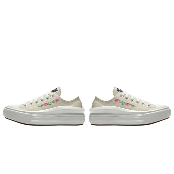 Converse Low Top Custom Chuck Taylor All Star Move Platform By You Egret 8211 Women