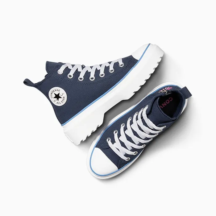 Converse Platforms Chuck Taylor All Star Lugged Lift Platform Easy On Floral Embroidery Navylt Blue white 8211 Kids