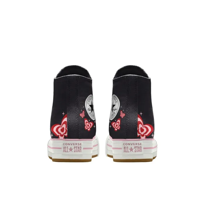 Converse Platforms Custom Chuck Taylor All Star EVA Lift Platform By You Black 8211 KidsWomen
