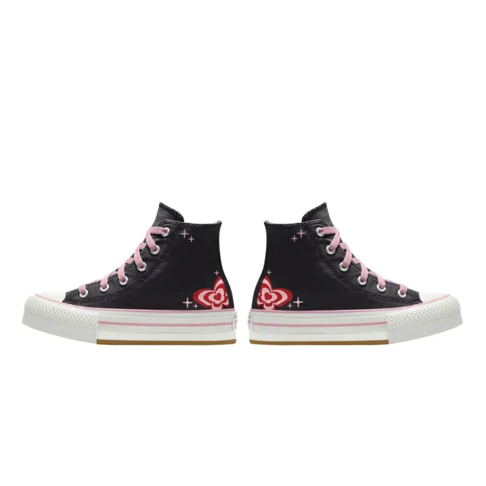 Converse Platforms Custom Chuck Taylor All Star EVA Lift Platform By You Black 8211 KidsWomen