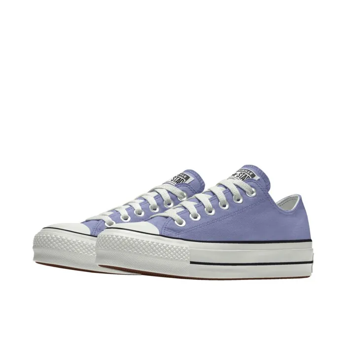 Converse Platforms Custom Chuck Taylor All Star Lift Platform By You wide Serene Sapphire 8211 Men