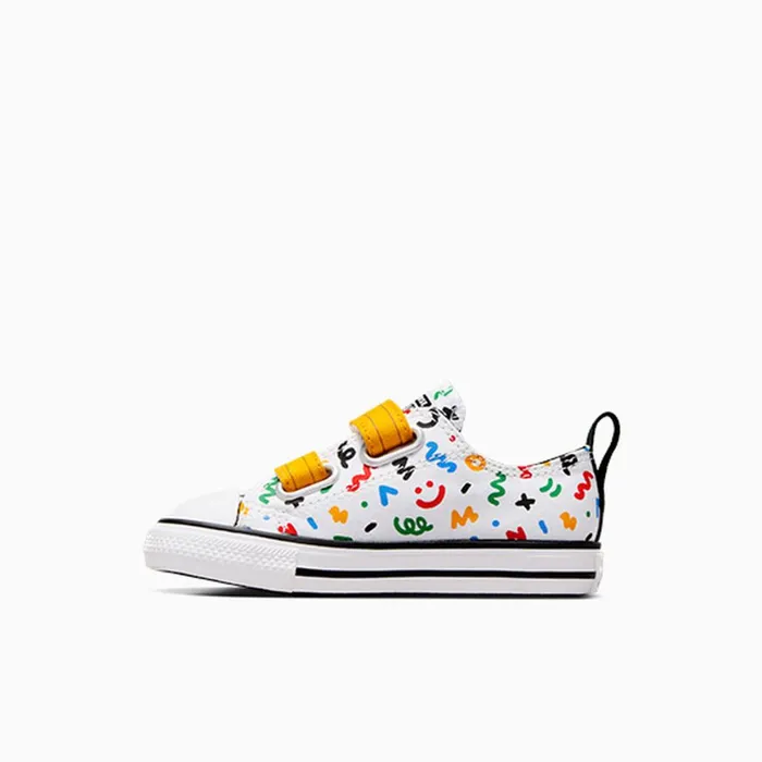 Converse Prints Chuck Taylor All Star Easy On Doodles Whiteyellowblack 8211 Kids