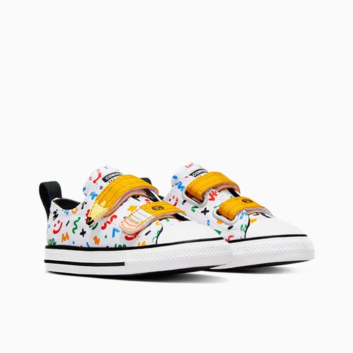Converse Prints Chuck Taylor All Star Easy On Doodles Whiteyellowblack 8211 Kids