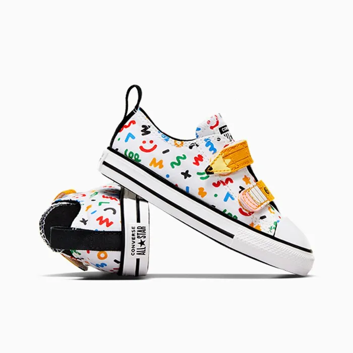 Converse Prints Chuck Taylor All Star Easy On Doodles Whiteyellowblack 8211 Kids