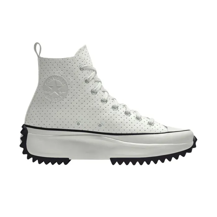 Converse Run Star Custom Run Star Hike Platform Leather By You White Perforated 8211 Women Converse Run Star Custom Run Star Hike Platform Leather By You White Perforated 8211 Women