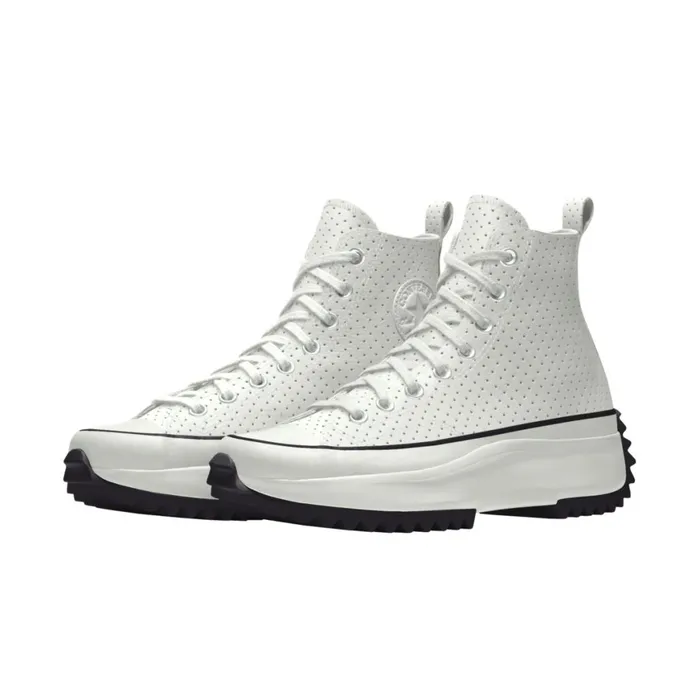 Converse Run Star Custom Run Star Hike Platform Leather By You White Perforated 8211 Women