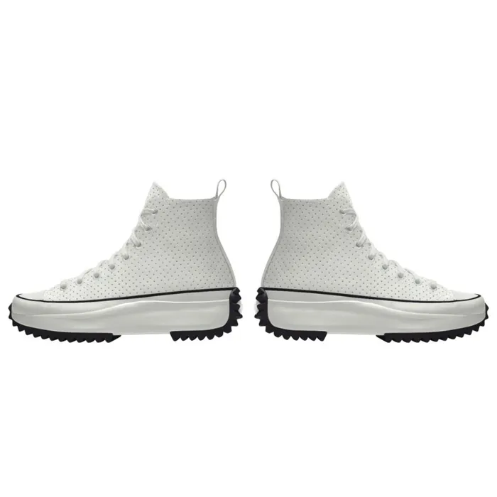 Converse Run Star Custom Run Star Hike Platform Leather By You White Perforated 8211 Women