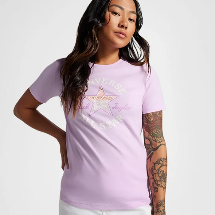 Converse Tops and Shirts Chuck Taylor Patch TShirt Stardust Lilac 8211 Women