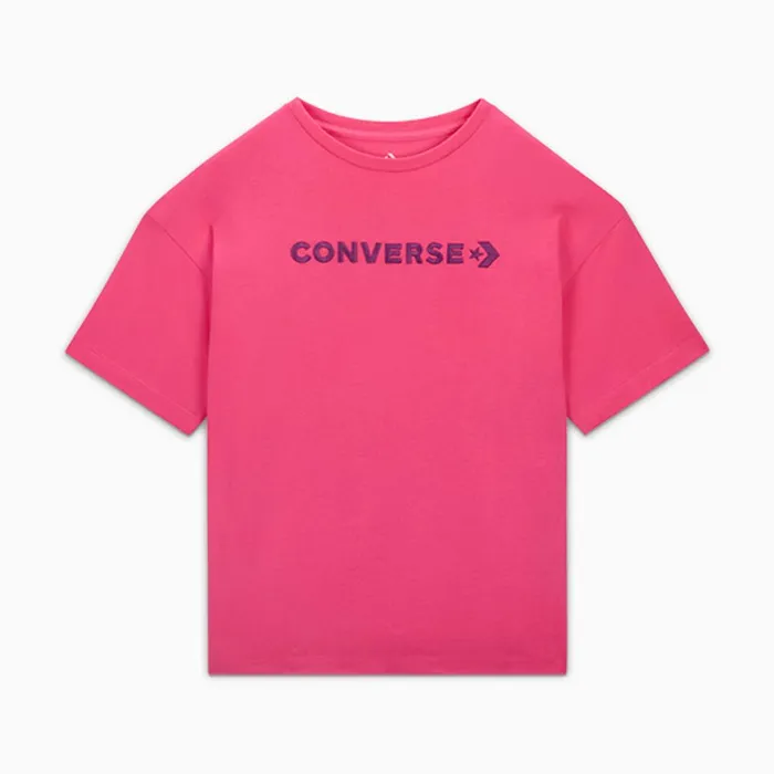 Converse Tops and Shirts Oversized Wordmark TShirt Astral Pink 8211 Women