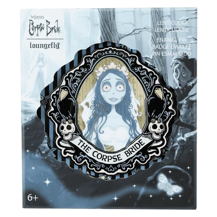 Corpse Bride Emily Lenticular 3 Unisex Loungefly Enamel Pins