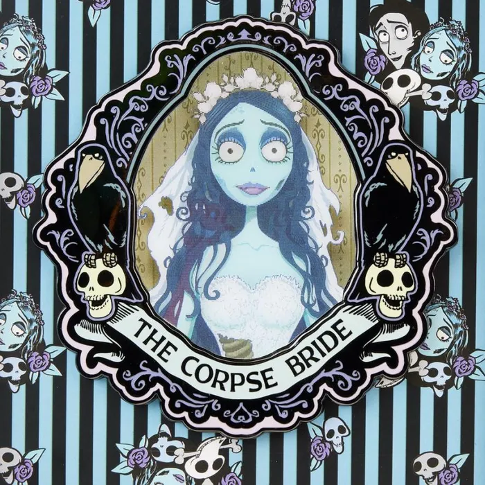 Corpse Bride Emily Lenticular 3 Unisex Loungefly Enamel Pins Corpse Bride Emily Lenticular 3 Unisex Loungefly Enamel Pins