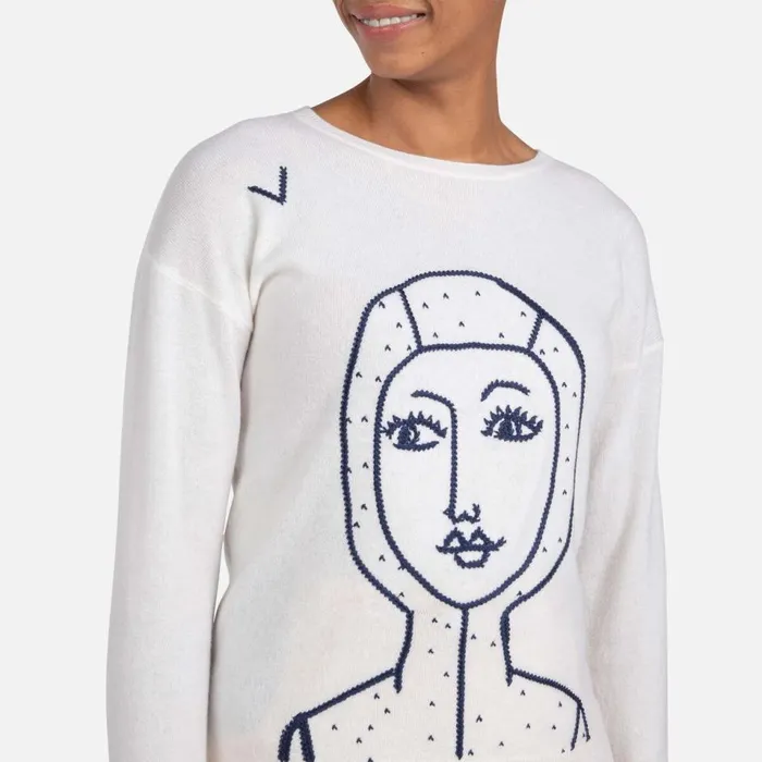 Damen Sweatshirts Und Pullover Rossignol Damenpullover JCC Lina White100