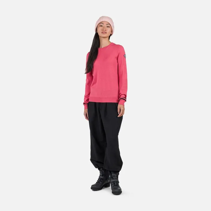 Damen Sweatshirts Und Pullover Rossignol Damenpullover Mit Rundhalsausschnitt Tearose