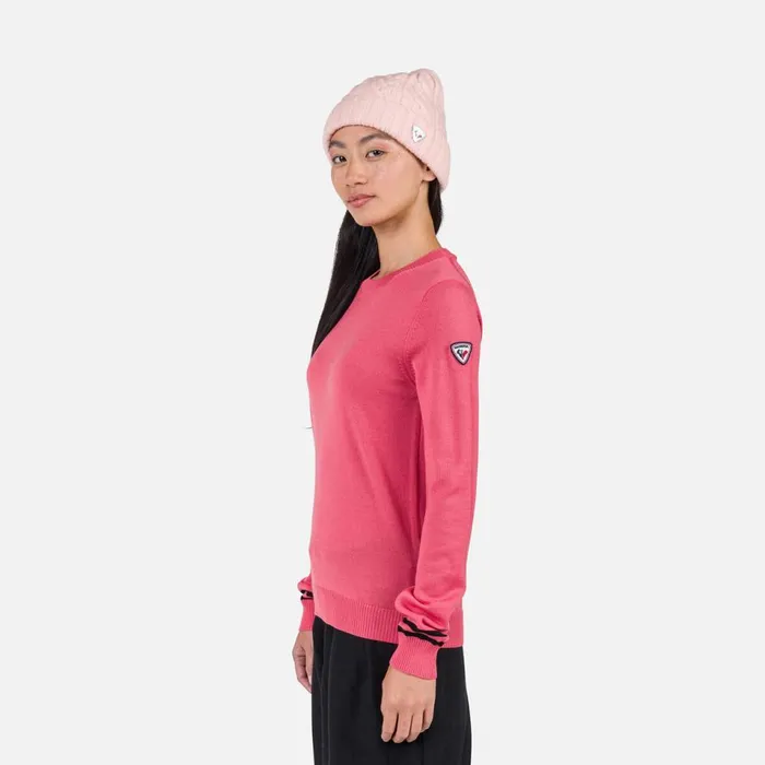 Damen Sweatshirts Und Pullover Rossignol Damenpullover Mit Rundhalsausschnitt Tearose