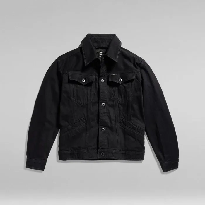 Denim Jackets MenWomen GStar RAW Unisex Flight Combat Jacket Pitch Black