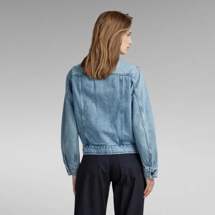 Denim Jackets Women GStar RAW Arc 3D Regular Jacket Sun Faded Air Force Blue