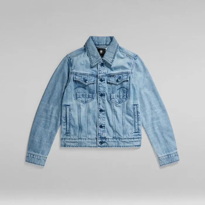 Denim Jackets Women GStar RAW Arc 3D Regular Jacket Sun Faded Air Force Blue