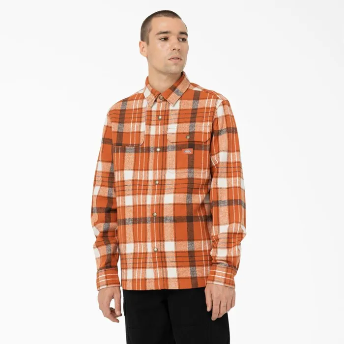 Dickies Button Up Nimmons Plaid Long Sleeve Shirt Bombay Brown Plaid Bombay Brown Plaid ncr 8211 Men Dickies Button Up Nimmons Plaid Long Sleeve Shirt Bombay Brown Plaid Bombay Brown Plaid ncr 8211 Men